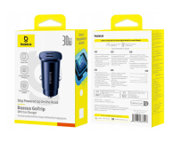 Baseus Ładowarka samochodowa GoTrip 2 x USB-C 30W - czarna - 1502171 - zdjęcie 6